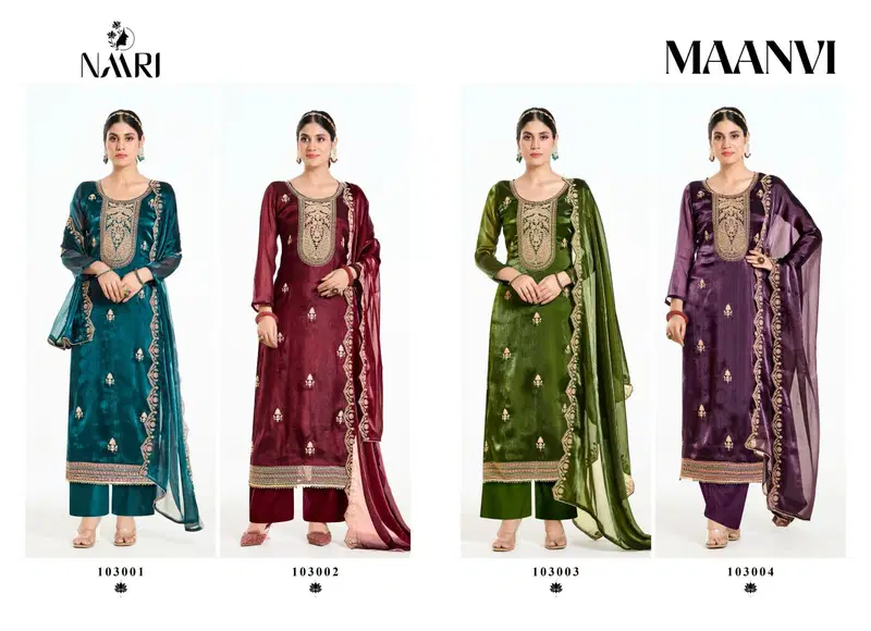 Maanvi By Naari Burberry Silk Designer Salwar Kameez Wholesale Price In Surat